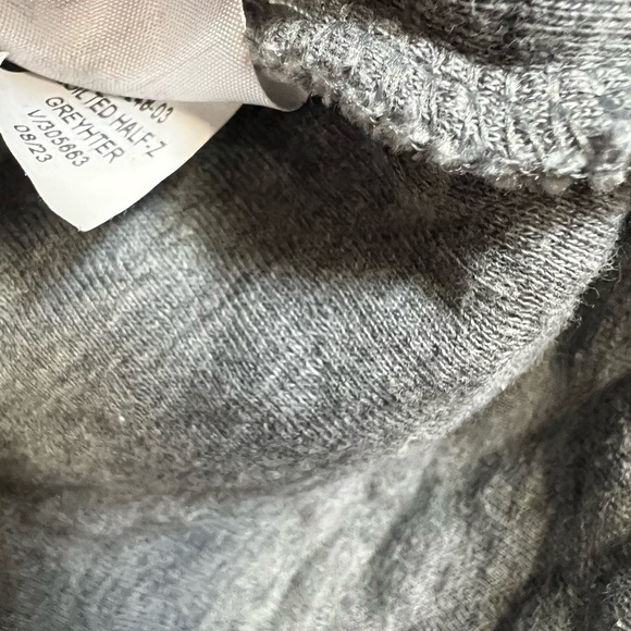 Men’s Banana Republic size men’s Large Tall Gray Quilted Pullover. - Picture 5 of 7